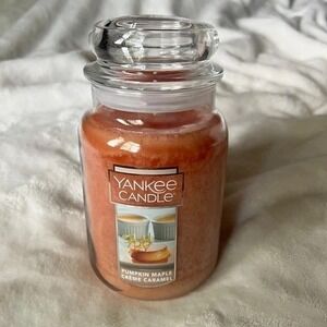 YANKEE CANDLE PUMPKIN MAPLE CRÈME CARAMEL 22 OZ 1 WICK CANDLE